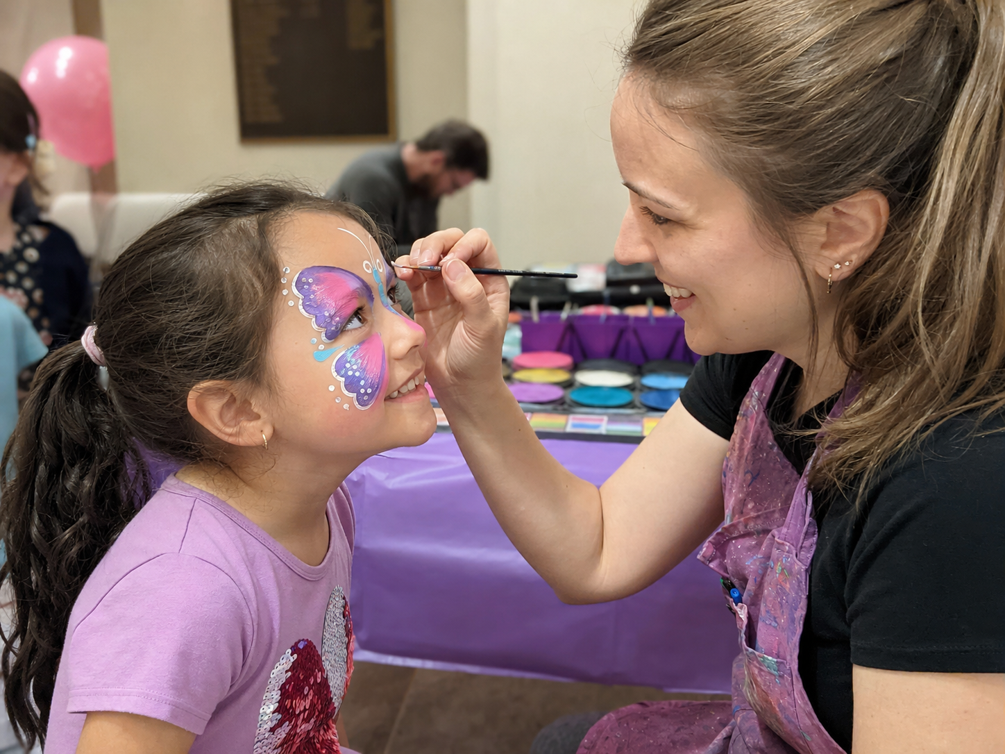 Butterfly face painting