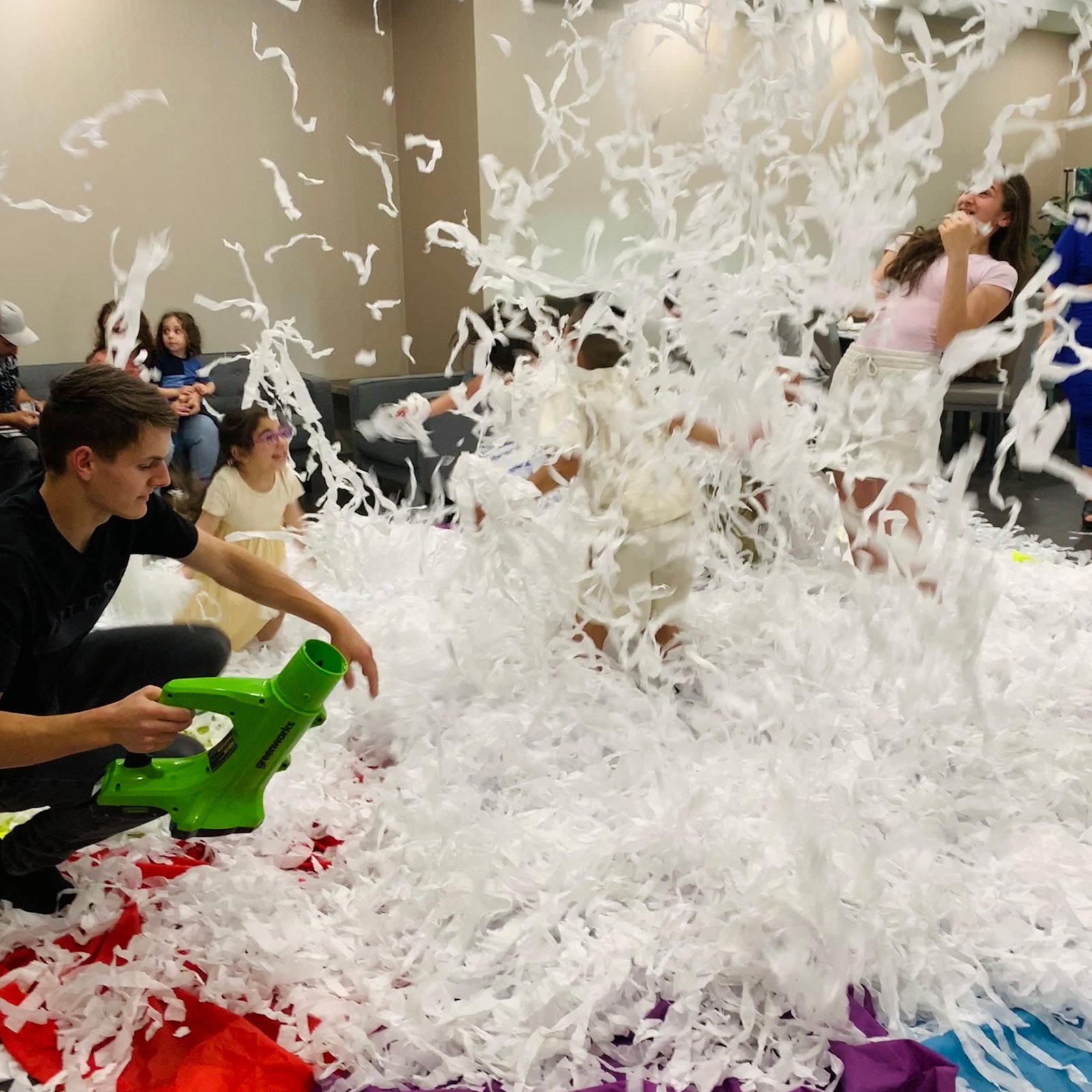 Children enjoying a Paper Show